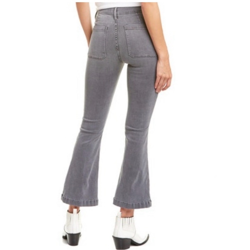 FRAME ‘Le Bardot Crop Flare’ Jeans Size 29 Gray 🩶 Stretchy Flare